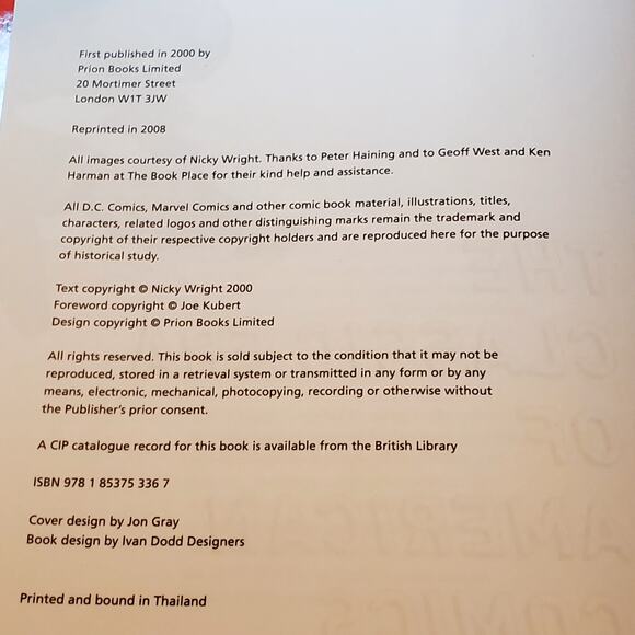 The Classic Era of American Comics by Nicky Wright Joe Kubert 2008 - Picture 8 of 11